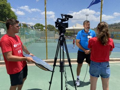 IMG_9744 Lauren & Evan K interview tennis coach