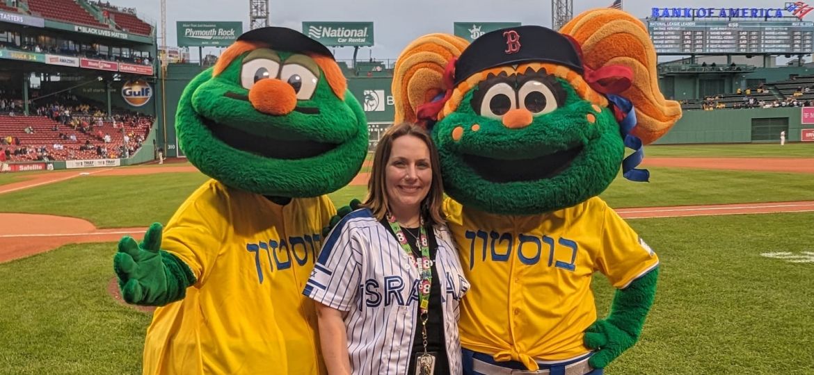 Juliet Schiff RedSox Jewish night