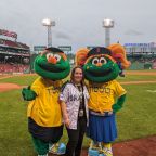 Juliet Schiff RedSox Jewish night