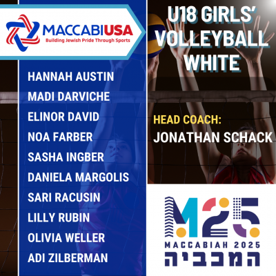 U18 Girls' Volleyball (White)