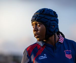 Cool rugby athlete looking backward with headcap 20260707-DCS_4875 Cool rugby athlete looking backward with headcap 20260707-DCS_4875
