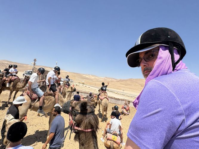 Geoffrey Klein on camel IMG_7760